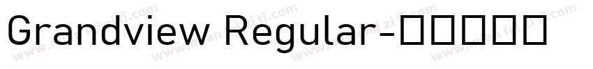 Grandview Regular字体转换